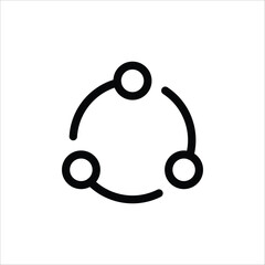 Share vector icon. Share flat sign design. Share symbol pictogram. UX UI icon