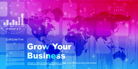2D Digital Abstract Business Networking background
