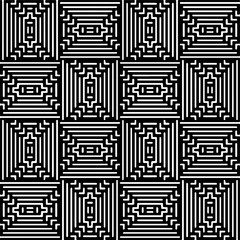 Black and white abstract patterns.Seamless monochrome repeating pattern for web page, textures, card, poster, fabric, textile.
