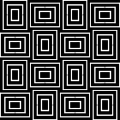 Black and white abstract patterns.Seamless monochrome repeating pattern for web page, textures, card, poster, fabric, textile.