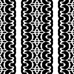 Black and white abstract patterns.Seamless monochrome repeating pattern for web page, textures, card, poster, fabric, textile.