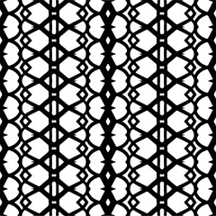 Naklejka premium Black and white abstract patterns.Seamless monochrome repeating pattern for web page, textures, card, poster, fabric, textile.