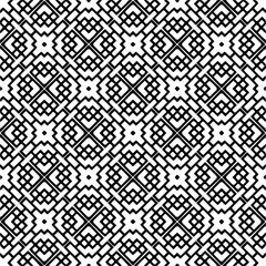 
Black and white abstract patterns.Seamless monochrome repeating pattern for web page, textures, card, poster, fabric, textile.