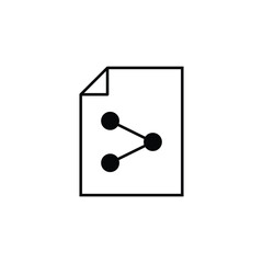 Share vector icon. Share flat sign design. Share symbol pictogram. UX UI icon