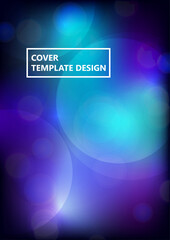 Circular abstract background, neon circles geometric shapes. Abstract round smooth color composition. Vector