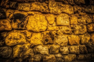 textured rock wall up close. Generative AI