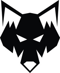 wolf logo design, simple design
