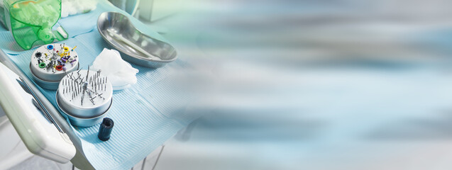 Dental clinic. Dentist equipments. Tooth care