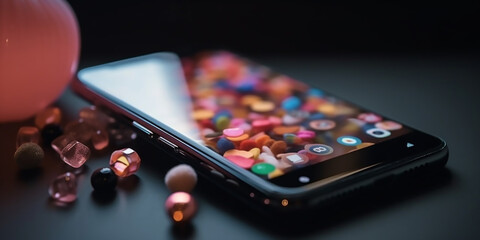 Social media marketing on the go: smartphone screen display