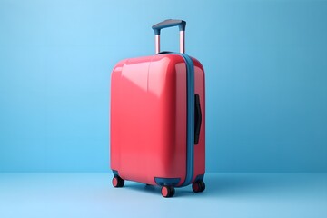 Red suitcase, generative ai