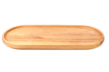 Wooden kitchen board isolated on white background