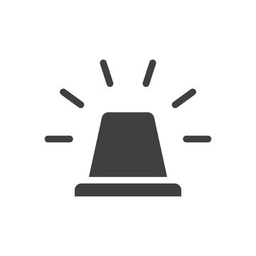 Gyrophare icon. Gyrophare flat sign design. Siren vector icon. Siren pictogram symbol. UX UI icon