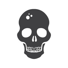 Skull icon. Skeleton symbol pictogram. Skull flat sign design. Skull vector icon. UX UI icon