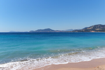Fototapeta na wymiar Almanarre beach in the French Riviera