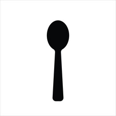 Spoon vector icon. Spoon flat sign design. Spoon symbol pictogram. UX UI icon