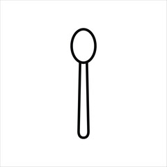 Spoon vector icon. Spoon flat sign design. Spoon symbol pictogram. UX UI icon