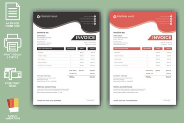 Modern Invoice Template Design