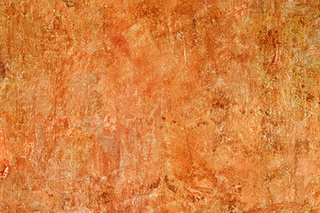 Beautiful abstract texture background from an iron sheet covered with corrosion and rust.