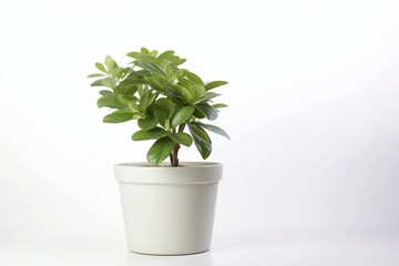 Obraz premium Isolated Potted Houseplant - Indoor Nature and Greenery Concept