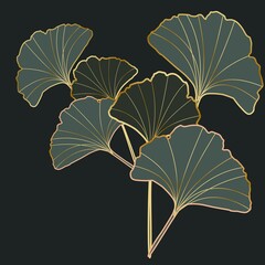 tropical leaves illustration