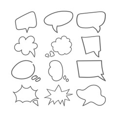 chat bubble and conversation icon