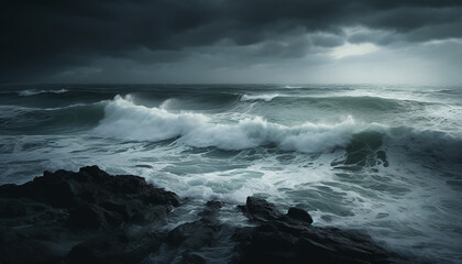 Obraz premium storm over the sea