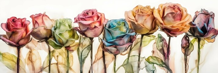 Watercolor roses abstract background design, 8th march, international woman day, flowers, painting, love