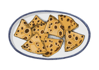 Scallion pancakes are a fried Chinese flatbread