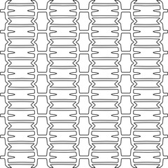 Stylish texture with figures from lines.Abstract geometric black and white pattern for web page, textures, card, poster, fabric, textile. Monochrome graphic repeating design. 