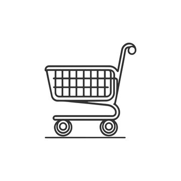 Cart supermarket icon. Vector illustration desing.