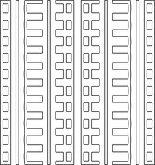 Stylish texture with figures from lines.Abstract geometric black and white pattern for web page, textures, card, poster, fabric, textile. Monochrome graphic repeating design. 