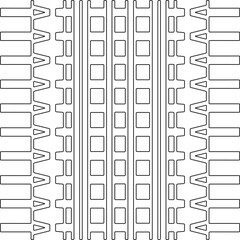 Stylish texture with figures from lines.Abstract geometric black and white pattern for web page, textures, card, poster, fabric, textile. Monochrome graphic repeating design. 