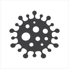 Illustration of virus vector icon. Corona virus icon flat sign design. Microbe symbol pictogram. Bactery icon. Coronavirus bacteria symbol. UX UI icon