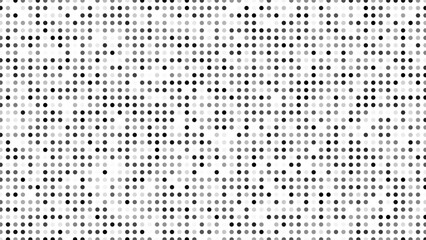 Monochrome halftone background with dots