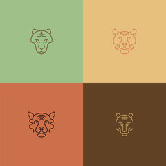 Sleek Lines of a Majestic Predator: A Tiger Design