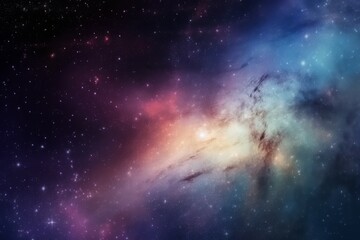 Obraz na płótnie Canvas Many galaxy at night. Generate Ai