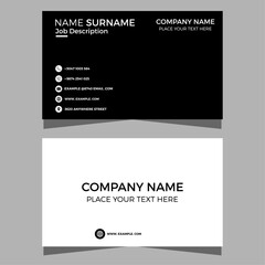 Corporate Business Card Template Design Vactor