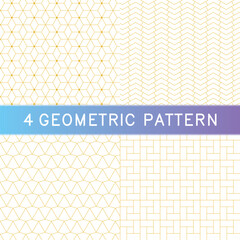 Set of Geometric seamless patterns. Abstract geometric hexagonal graphic design print 3d cubes pattern. Seamless geometric cubes pattern.
