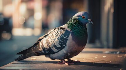 Pigeon in the City. Generative AI