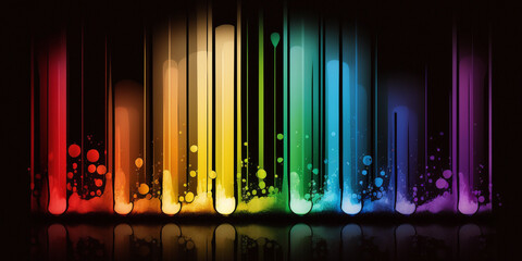 Rainbow  of Lights Background | Generative Art