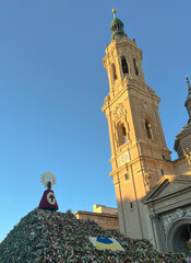 Ofrenda de flores en el Pilar, Zaragoza