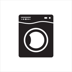 Washer vector icon. Washer flat sign design. Wash machine symbol pictogram. UX UI icon