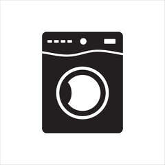 Washer vector icon. Washer flat sign design. Wash machine symbol pictogram. UX UI icon