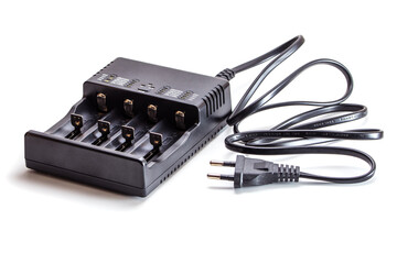 charger for all types of batteries, isolated on white.