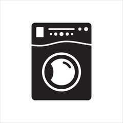 Washer vector icon. Washer flat sign design. Wash machine symbol pictogram. UX UI icon