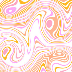 ABSTRACT ILLUSTRATION MARBLED TEXTURE LIQUIFY PSYCHEDELIC COLORFUL DESIGN. OPTICAL ILLUSION BACKGROUND VECTOR DESIGN