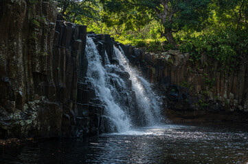 Fototapeta na wymiar Rochester waterfall, Savanne district of Mauritius