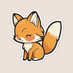 Obraz premium Colorful fox with shades of blue, green, and purple on a white background