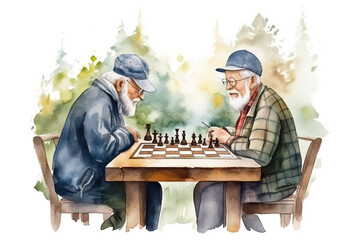 Watercolor scenes for kids 