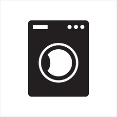 Washer vector icon. Washer flat sign design. Wash machine symbol pictogram. UX UI icon